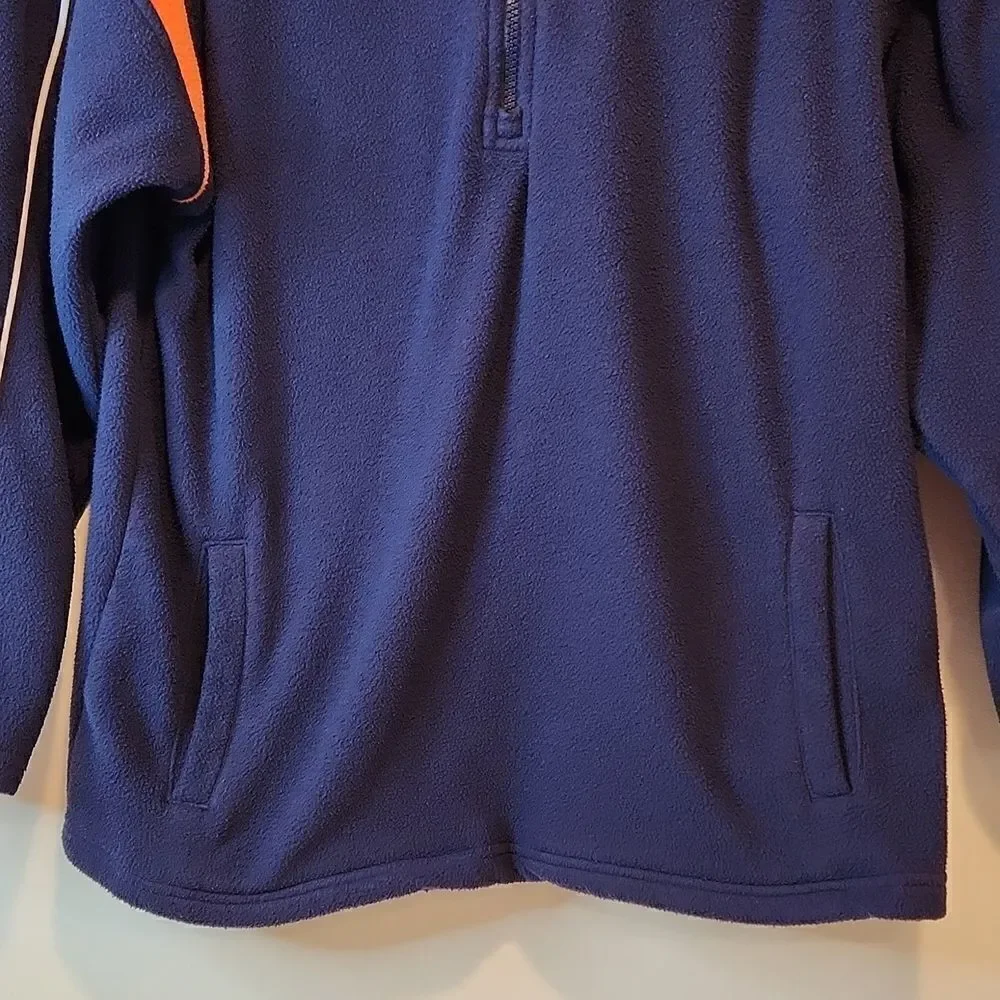 Official NFL Team Apparel Denver Broncos 1/4 Zip Fleece Youth Size 14/16 EUC
